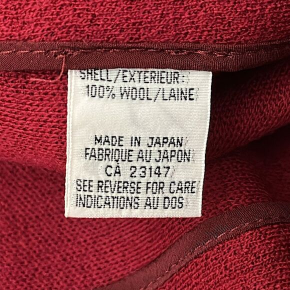 Talbots Jacket Size 8P 100% Wool Y2K Deep Red Raspberry NWOT - Picture 11 of 11